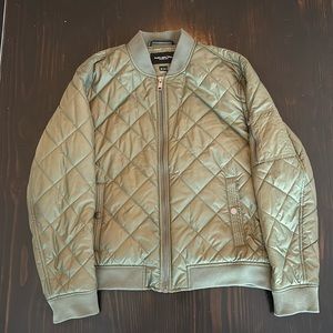Marc New York Men’s XL Green Quilted Bomber Jacket